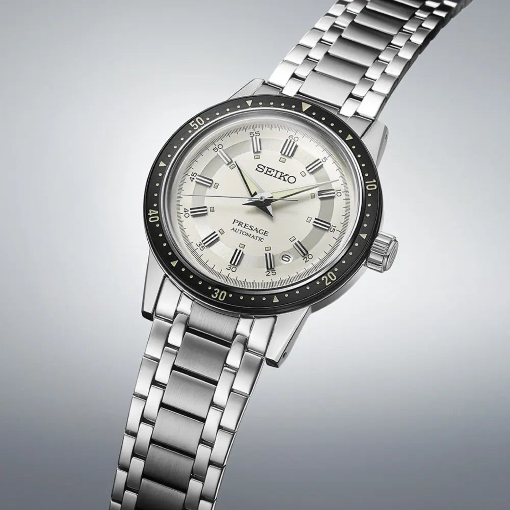Seiko (ไซโก) นาฬิกาข้อมือ Presage Style 60’s Crown Chronograph 60th Anniversary Limited Edition 5,000 PCS. รุ่น SRPK61J ระบบอัตโนมัติ ขนาดตัวเรือน 39.50 มม.