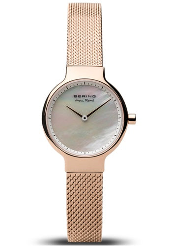 Bering (แบริง) นาฬิกาผู้หญิง รุ่น Max Rene ระบบควอตซ์ สายถักสแตนเลสสตีล หน้าปัด 34 มม.