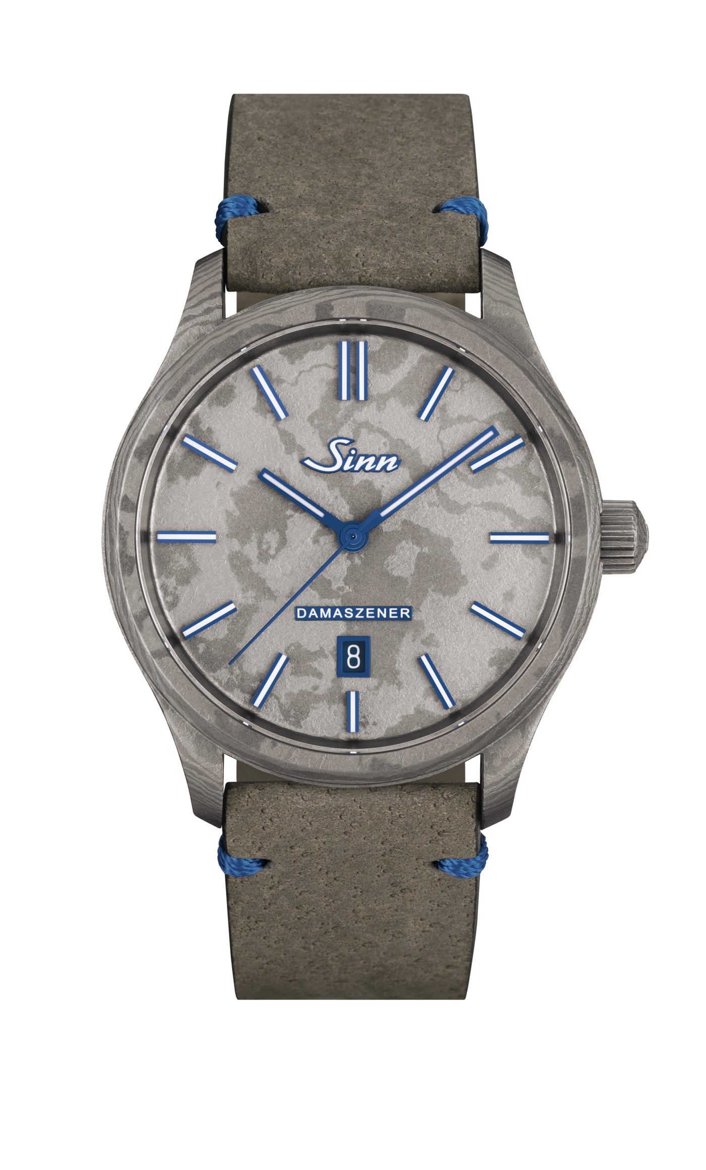 [Pre-Order] Sinn (ซินน์) Limited Edition นาฬิกาข้อมือ 1800 TITANDAMASZENER Limited 100 pieces สายหนัง ขนาดตัวเรือน 43 มม. (1800.060)