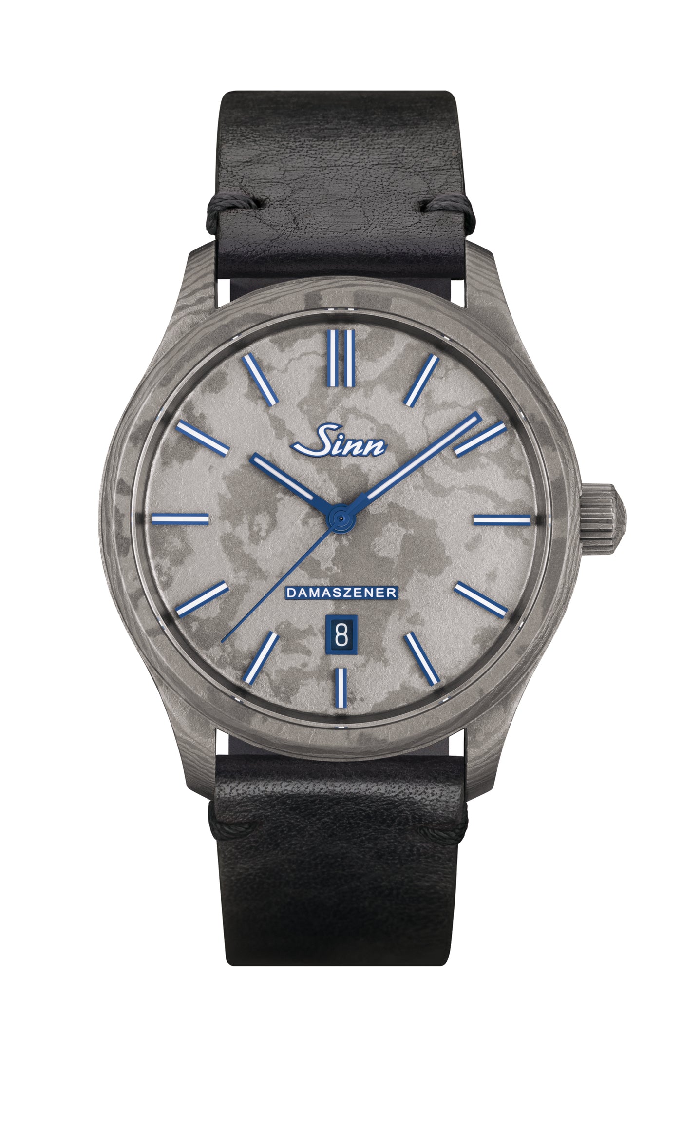 [Pre-Order] Sinn (ซินน์) Limited Edition นาฬิกาข้อมือ 1800 TITANDAMASZENER Limited 100 pieces สายหนัง ขนาดตัวเรือน 43 มม. (1800.060)