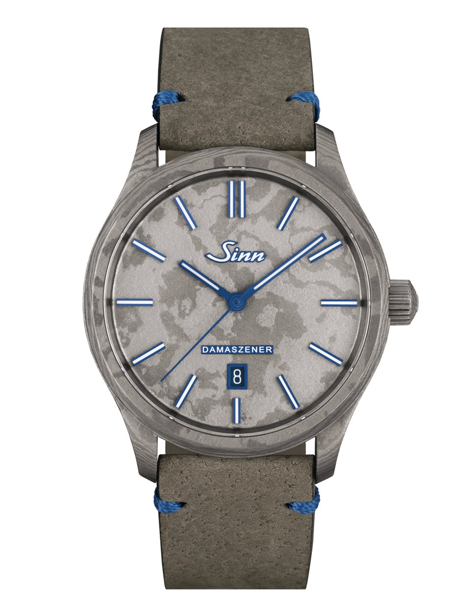 [Pre-Order] Sinn (ซินน์) Limited Edition นาฬิกาข้อมือ 1800 TITANDAMASZENER Limited 100 pieces สายหนัง ขนาดตัวเรือน 43 มม. (1800.060)