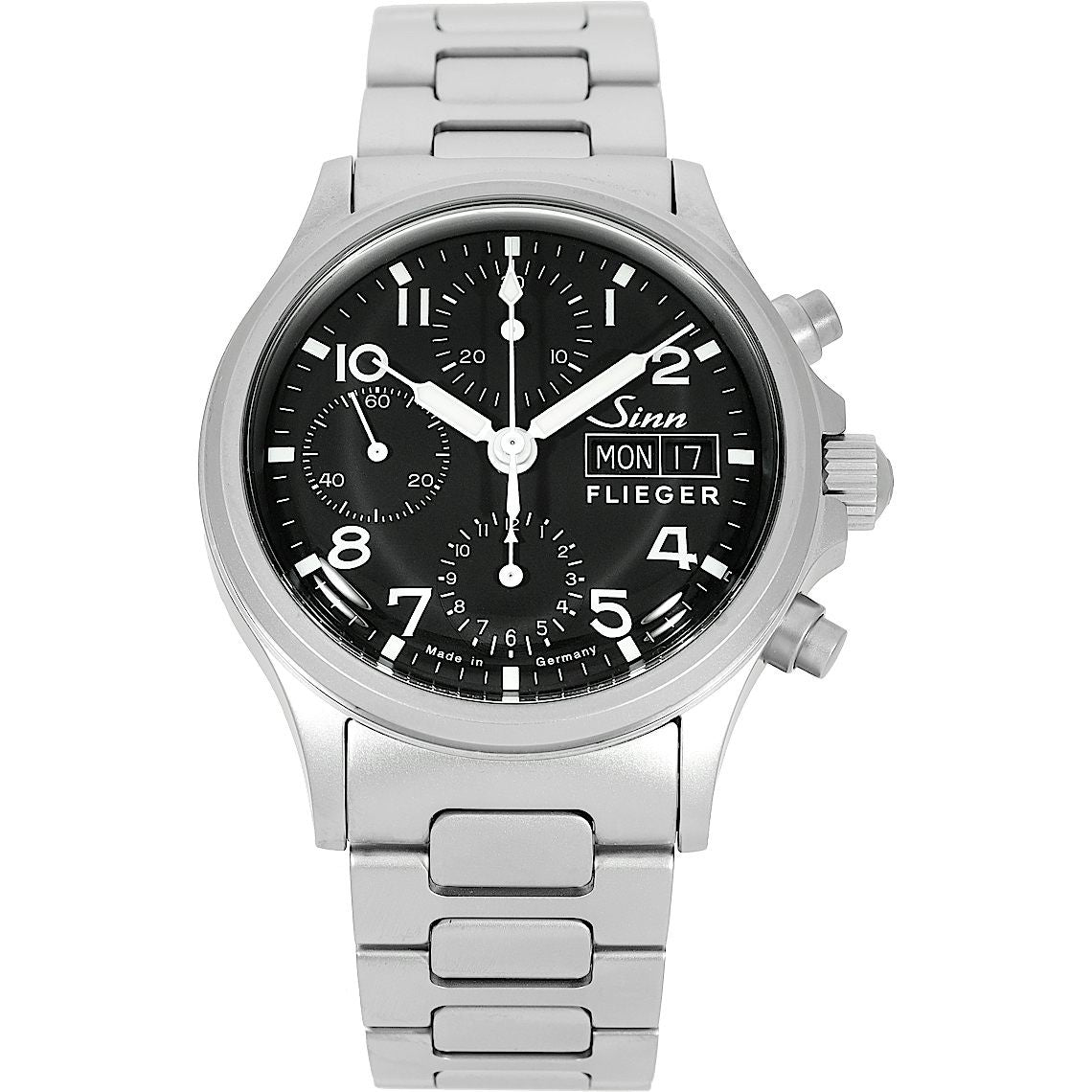 Sinn (ซินน์) นาฬิกาโครโนกราฟ รุ่น 356 PILOT สายสเตนเลส ขนาดตัวเรือน 38.5 มม. (356.020)