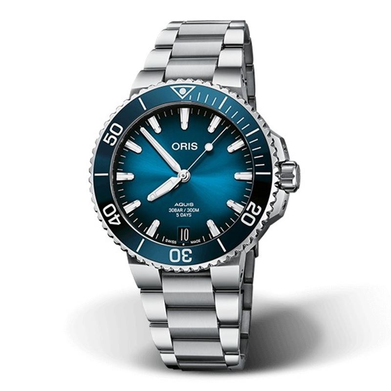 ORIS (โอริส) นาฬิกาข้อมือ รุ่น AQUIS DATE CALIBRE 400 ระบบออโตเมติก ขนาดตัวเรือน 41.50 มม.