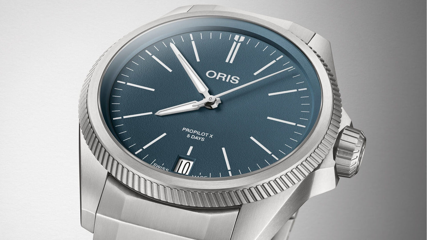 ORIS (โอริส) นาฬิกาข้อมือ รุ่น PROPILOT X CALIBRE 400 ระบบออโตเมติก ขนาดตัวเรือน 39 มม.