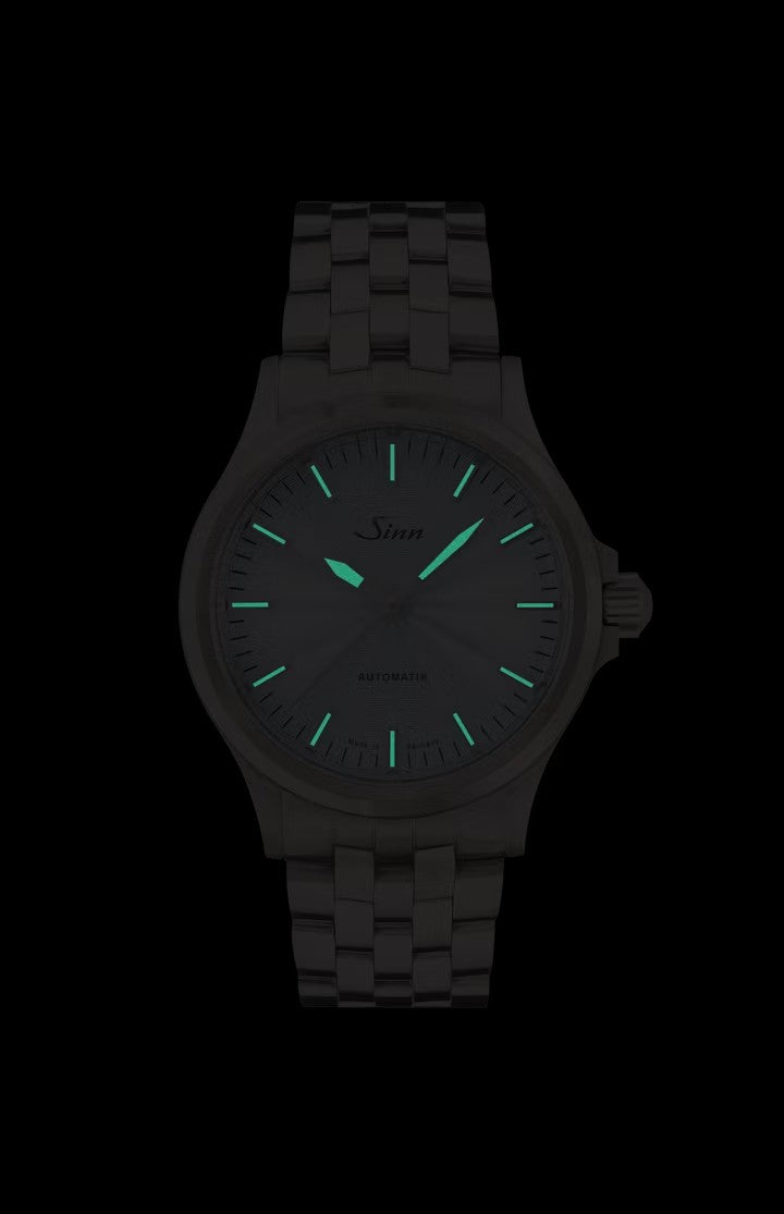 [พร้อมส่ง / Pre-Order] Sinn (ซินน์) นาฬิกา 556 Ice Blue สายหนัง/สเตนเลสสตีล ขนาดตัวเรือน 38.5 มม. (556 Ice Blue)
