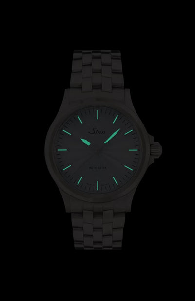 [พร้อมส่ง / Pre-Order] Sinn (ซินน์) นาฬิกา 556 Ice Blue สายหนัง/สเตนเลสสตีล ขนาดตัวเรือน 38.5 มม. (556 Ice Blue)