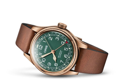 ORIS (โอริส) นาฬิกาข้อมือ รุ่น BIG CROWN POINTER DATE 80TH ANNIVERSARY EDITION ระบบออโตเมติก ขนาดตัวเรือน 40 มม.