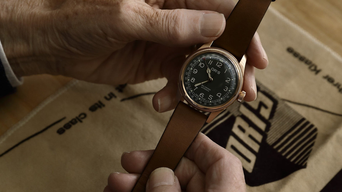 ORIS (โอริส) นาฬิกาข้อมือ รุ่น BIG CROWN POINTER DATE 80TH ANNIVERSARY EDITION ระบบออโตเมติก ขนาดตัวเรือน 40 มม.