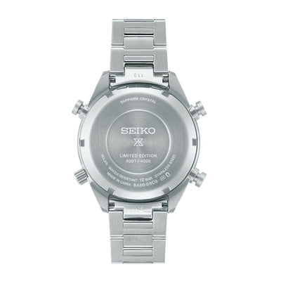 Seiko (ไซโก) นาฬิกาข้อมือ Prospex Speedtimer 1/100 sec. Solar Chronograph SFJ005P ระบบโซลาร์ โครโนกราฟ ขนาดตัวเรือน 42 มม.