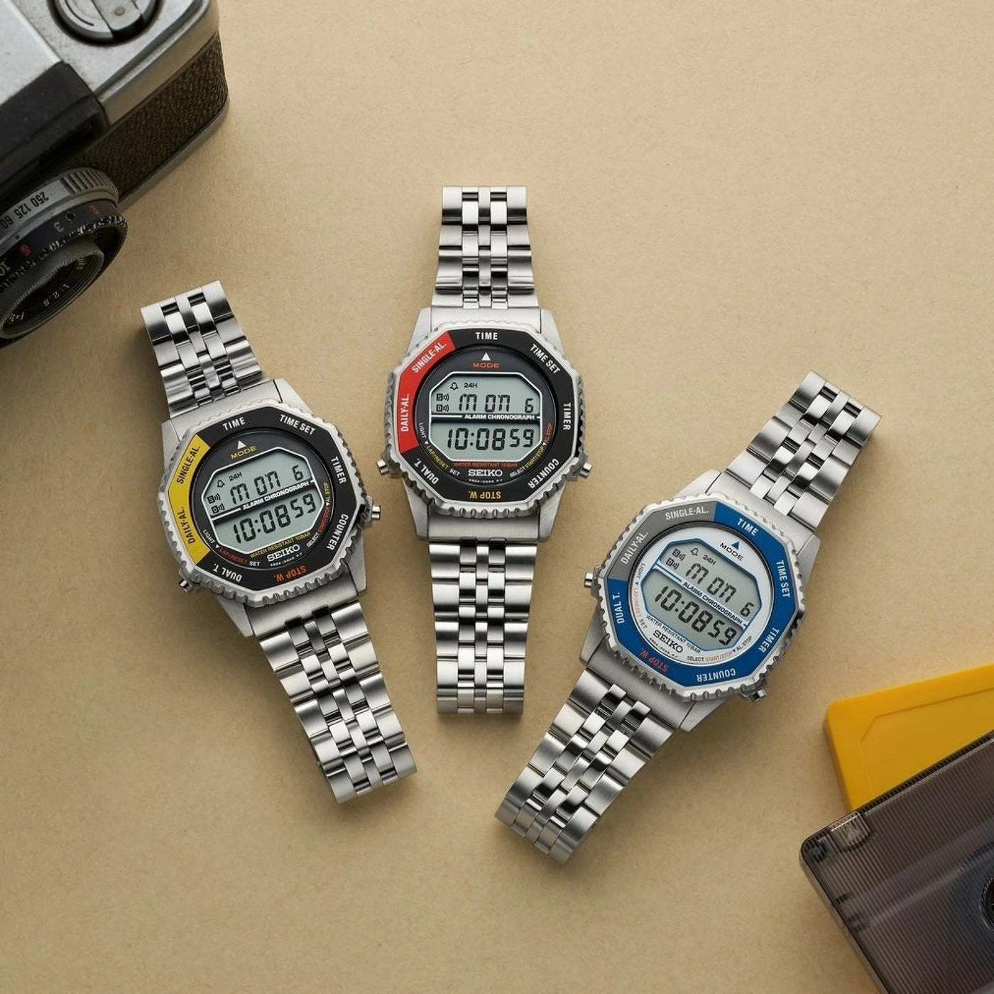 Seiko (ไซโก) นาฬิกาข้อมือ Conceptual Series Rotocall SMGG21P หน้าปัดดิจิทัล ระบบควอตซ์ ขนาดตัวเรือน 37 มม.