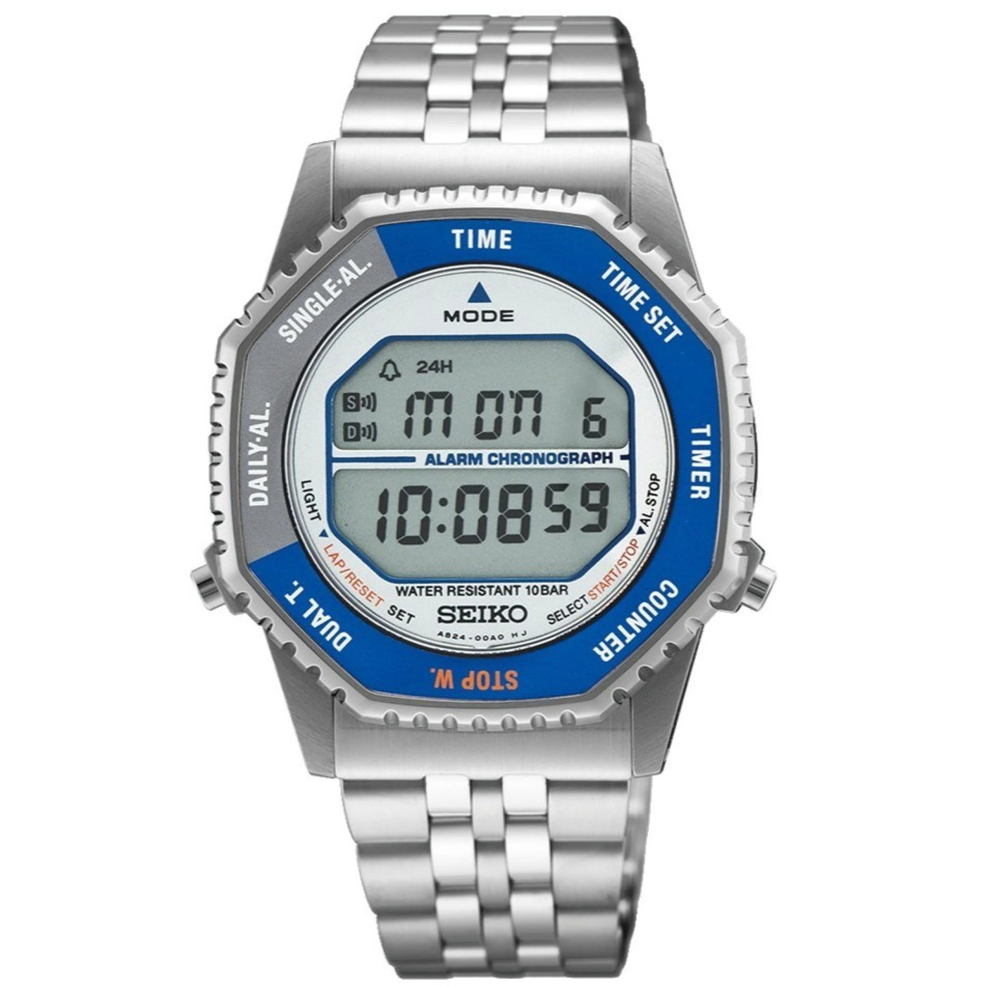 Seiko (ไซโก) นาฬิกาข้อมือ Conceptual Series Rotocall SMGG21P หน้าปัดดิจิทัล ระบบควอตซ์ ขนาดตัวเรือน 37 มม.