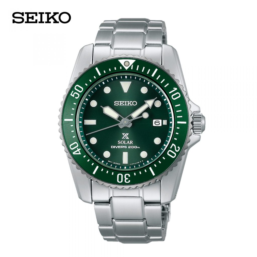 Seiko (ไซโก) นาฬิกาข้อมือ Prospex Diver Scuba Solar รุ่น SNE583P ระบบโซลาร์ ขนาดตัวเรือน 38.5 มม.