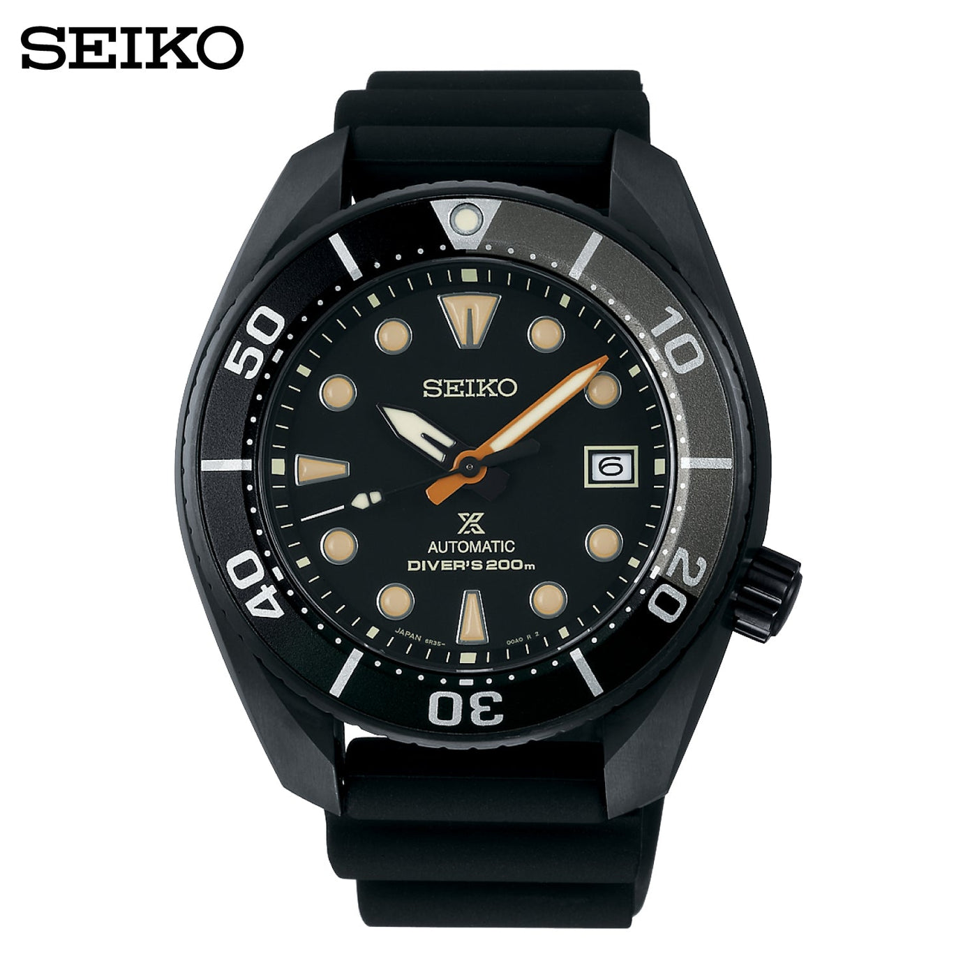 Seiko (ไซโก) นาฬิกาข้อมือ รุ่น Prospex Sumo Black Series Limited Edition SPB125J ระบบอัตโนมัติ ขนาดตัวเรือน 45 มม.