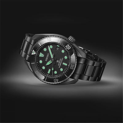 Seiko (ไซโก) นาฬิกาข้อมือ Prospex The Black Series night vision SPB433J ระบบอัตโนมัติ ขนาดตัวเรือน 45 มม.