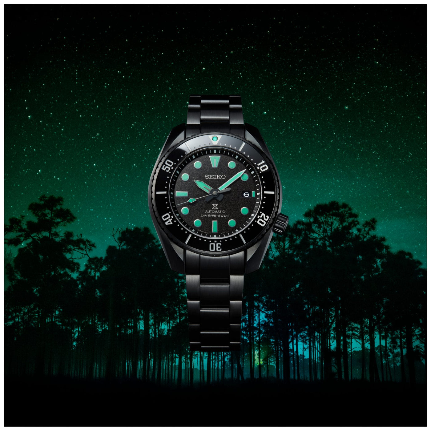 Seiko (ไซโก) นาฬิกาข้อมือ Prospex The Black Series night vision SPB433J ระบบอัตโนมัติ ขนาดตัวเรือน 45 มม.