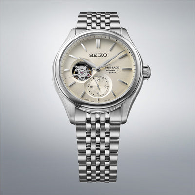 Seiko (ไซโก) นาฬิกาข้อมือ Presage Classic Series Semi Skeleton รุ่น SPB469J ระบบอัตโนมัติ ขนาดตัวเรือน 40.20 มม.