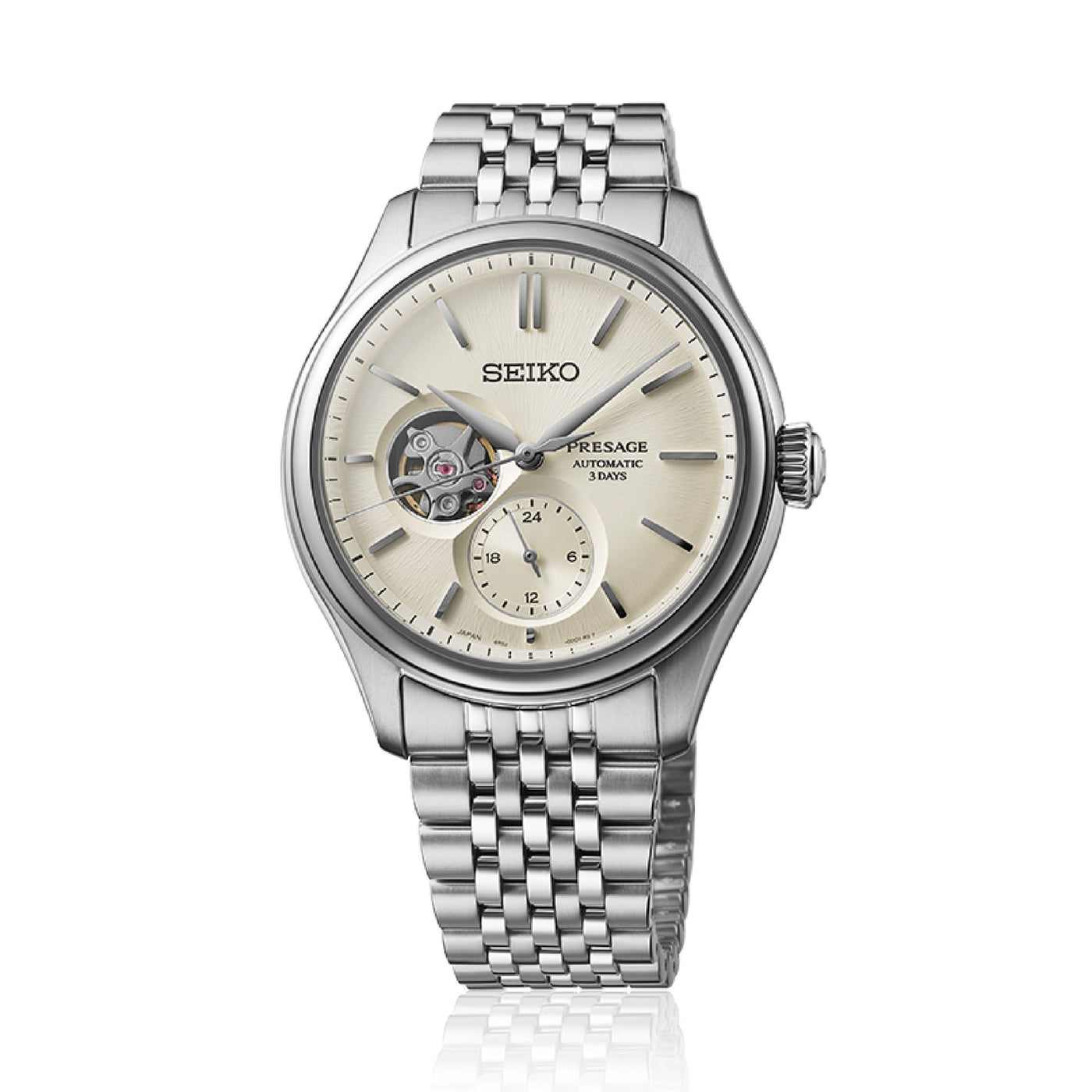 Seiko (ไซโก) นาฬิกาข้อมือ Presage Classic Series Semi Skeleton รุ่น SPB469J ระบบอัตโนมัติ ขนาดตัวเรือน 40.20 มม.