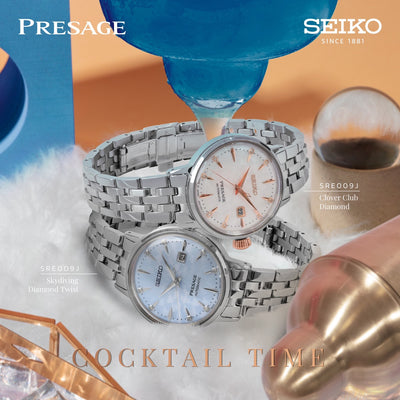 Seiko (ไซโก) นาฬิกาข้อมือ Presage Cocktail Time Ladies SRE007J ระบบอัตโนมัติ ขนาดตัวเรือน 30.28 มม.