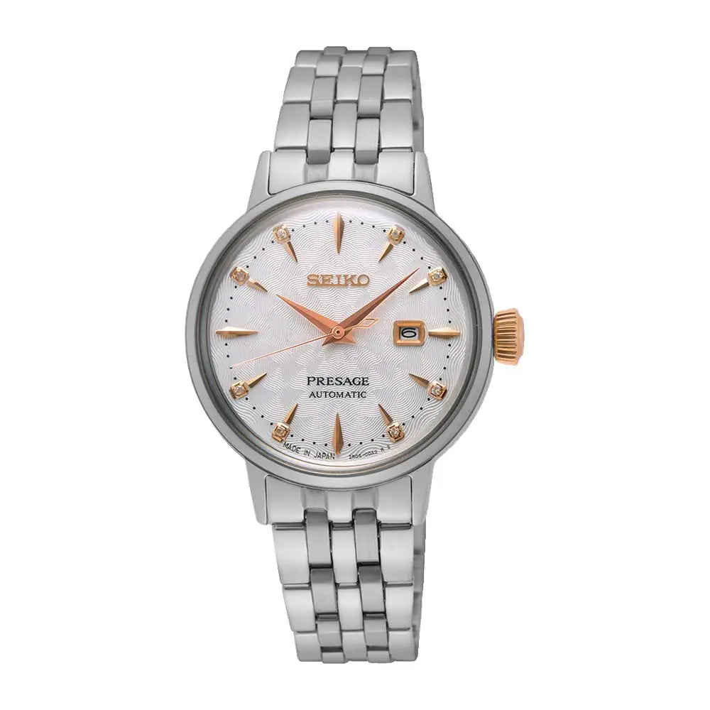 Seiko (ไซโก) นาฬิกาข้อมือ Presage Cocktail Time Ladies SRE009J ระบบอัตโนมัติ ขนาดตัวเรือน 30.28 มม.