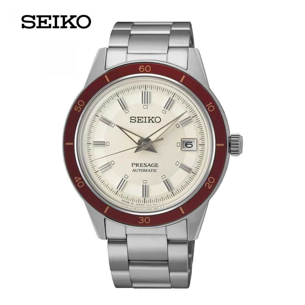 Seiko (ไซโก) นาฬิกาผู้ชาย Presage Style 60’s Display Date SRPH93J ระบบอัตโนมัติ ขนาดตัวเรือน 40.75 มม.