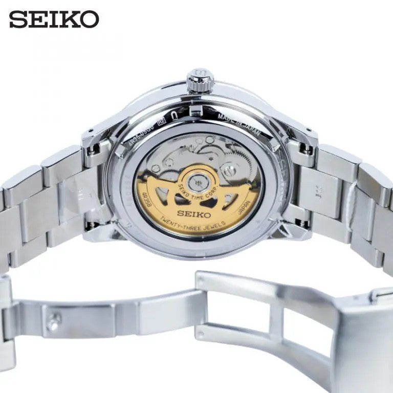 Seiko (ไซโก) นาฬิกาผู้ชาย รุ่น Presage Style 60’s Display Date SRPH93J ระบบอัตโนมัติ ขนาดตัวเรือน 40.75 มม.