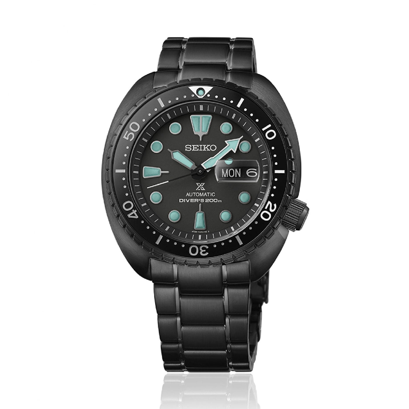 Seiko (ไซโก) นาฬิกาข้อมือ Prospex The Black Series Night Vision SRPK43K ระบบอัตโนมัติ ขนาดตัวเรือน 45 มม.