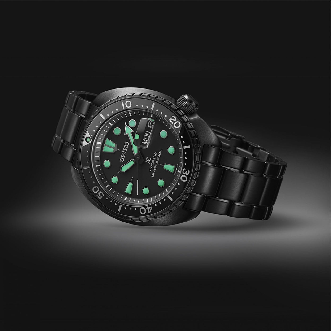 Seiko (ไซโก) นาฬิกาข้อมือ Prospex The Black Series Night Vision SRPK43K ระบบอัตโนมัติ ขนาดตัวเรือน 45 มม.