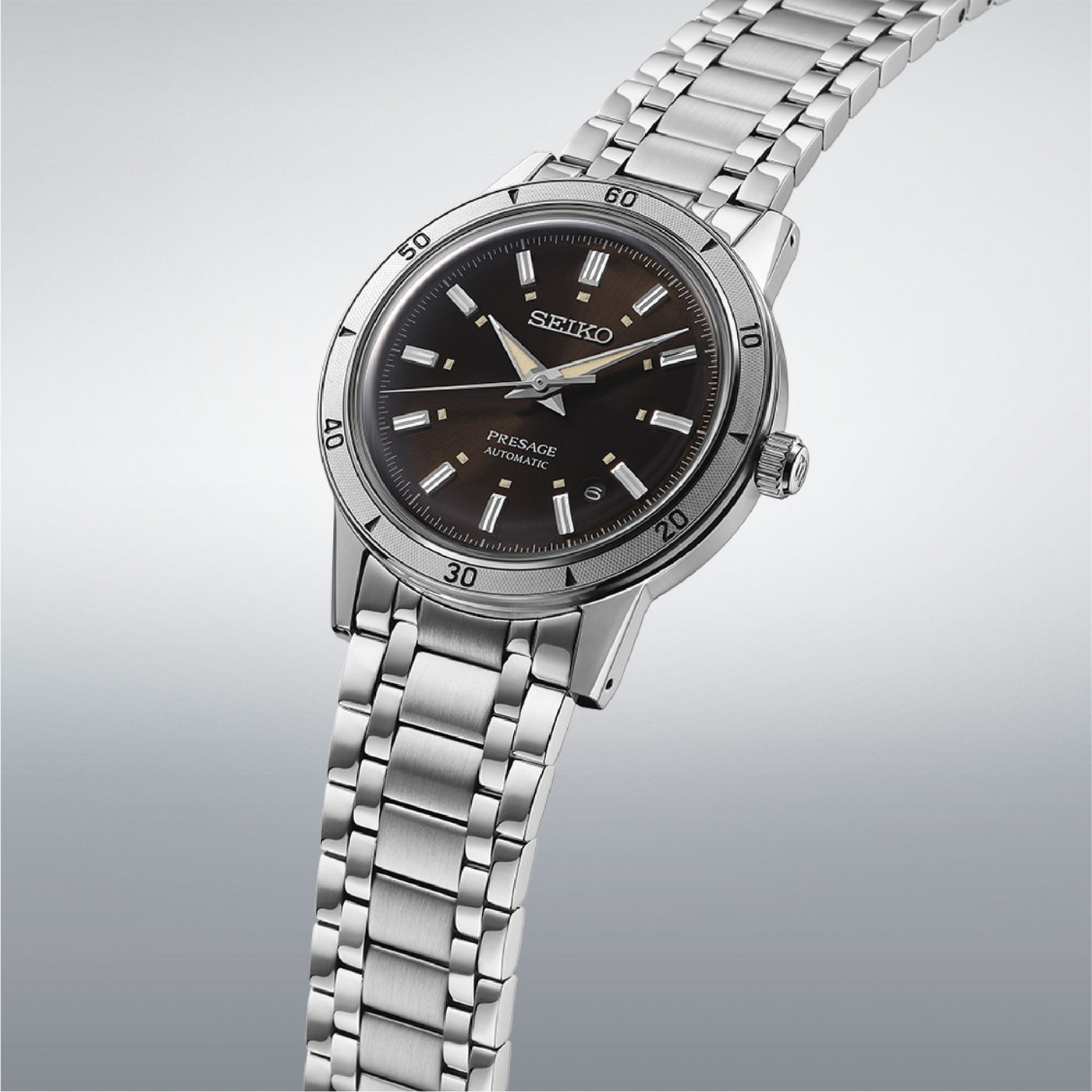 Seiko (ไซโก) นาฬิกาข้อมือ Presage Style 60’s Elegant yet Rugged รุ่น SRPL09J ระบบอัตโนมัติ ขนาดตัวเรือน 39.50 มม.