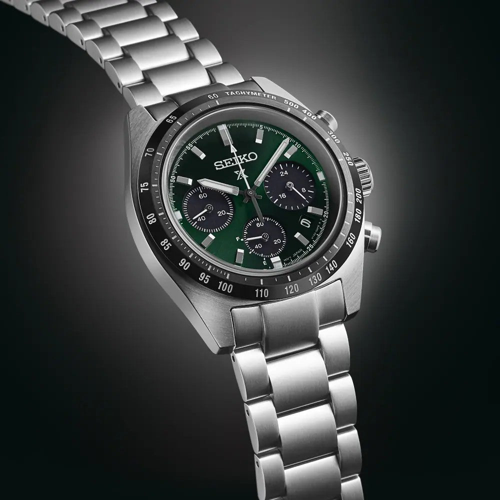 Seiko (ไซโก) นาฬิกาข้อมือ Prospex Solar Speed Timer รุ่น SSC933P ระบบโซลาร์ ขนาดตัวเรือน 39 มม.
