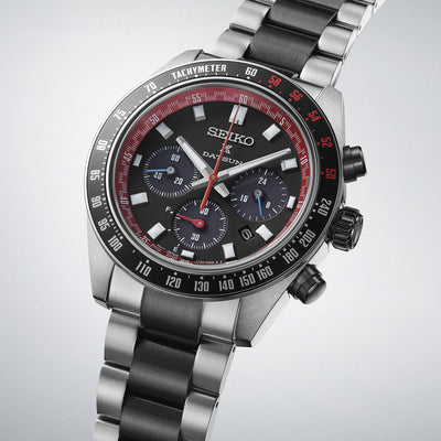 [แถมกระเป๋า] Seiko (ไซโก) นาฬิกาข้อมือ Prospex Speedtimer Solar Chronograph Datsun 240Z Limited Edition รุ่น SSC957P ขนาดตัวเรือน 41.4 มม.