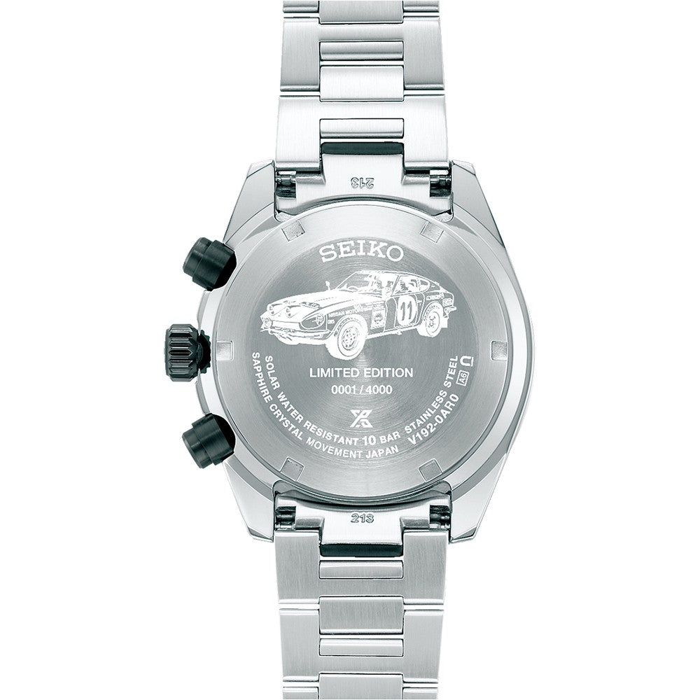 [แถมกระเป๋า] Seiko (ไซโก) นาฬิกาข้อมือ Prospex Speedtimer Solar Chronograph Datsun 240Z Limited Edition รุ่น SSC957P ขนาดตัวเรือน 41.4 มม.