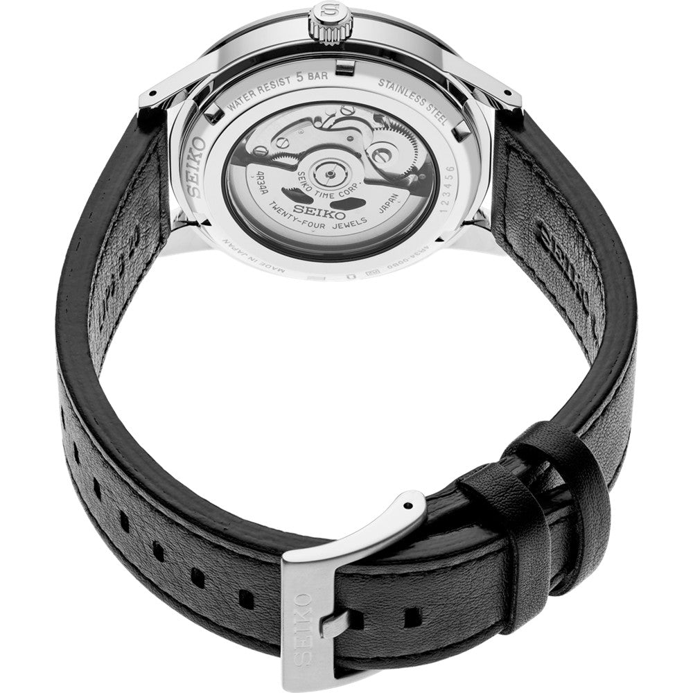 Seiko (ไซโก) นาฬิกาข้อมือ รุ่น Presage Style60's Automatic GMT SSK011J ระบบอัตโนมัติ ขนาดตัวเรือน 40.8 มม.