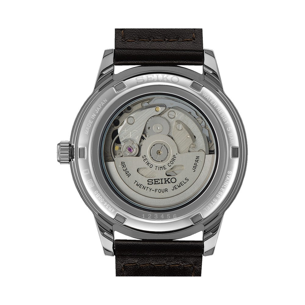 Seiko (ไซโก) นาฬิกาข้อมือ รุ่น Presage Style 60's Automatic GMT SSK013J ระบบอัตโนมัติ ขนาดตัวเรือน 40.8 มม.