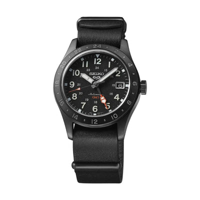 Seiko (ไซโก) นาฬิกาข้อมือ 5 Sports GMT Field Watch รุ่น SSK025K ระบบอัตโนมัติ ขนาดตัวเรือน 39.40 มม.