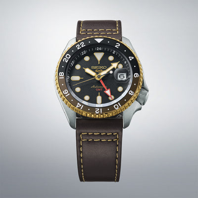 Seiko (ไซโก) นาฬิกาข้อมือ Seiko 5 Sports SKX series GMT SSK036K ระบบอัตโนมัติ ขนาดตัวเรือน 42.5 มม.