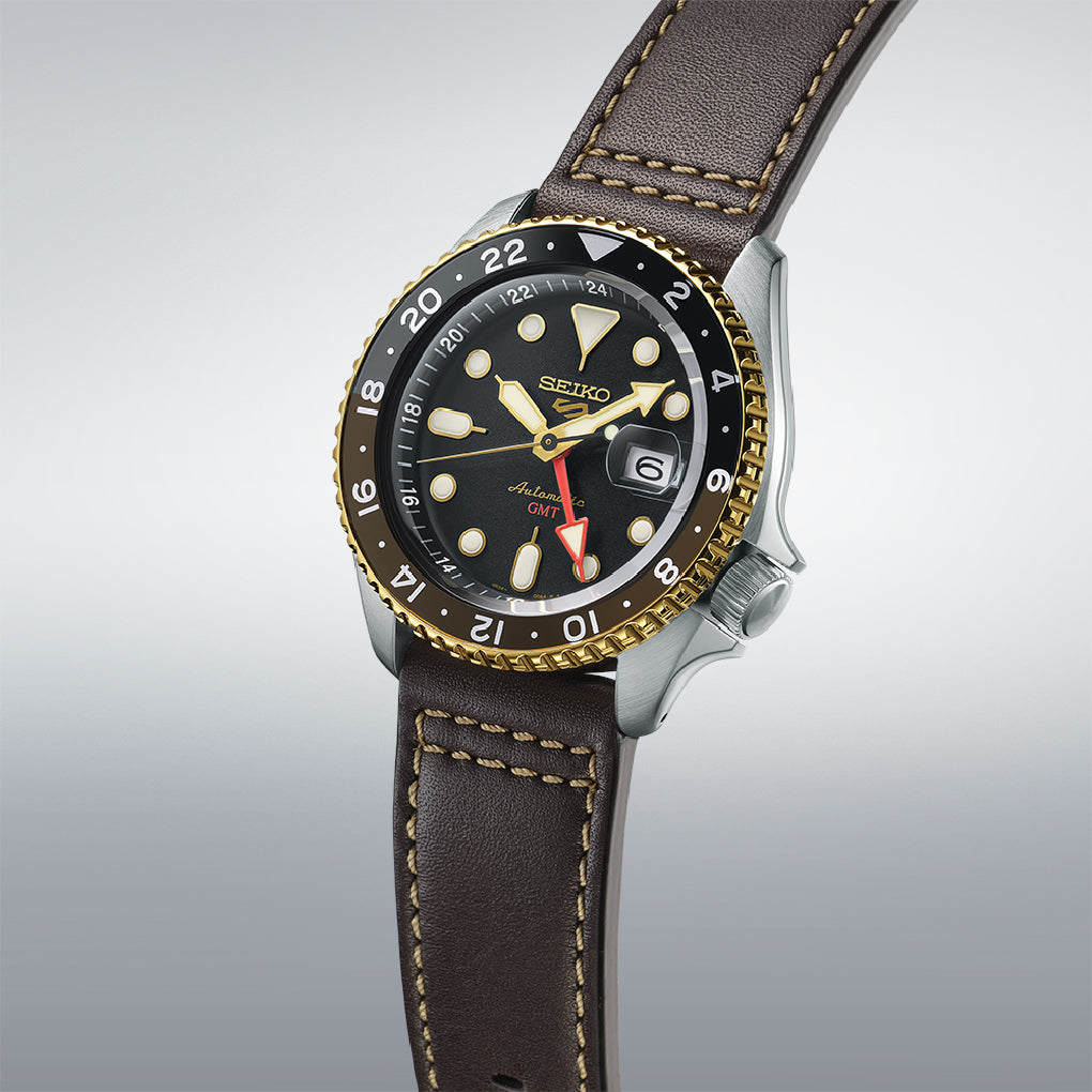 Seiko (ไซโก) นาฬิกาข้อมือ Seiko 5 Sports SKX series GMT SSK036K ระบบอัตโนมัติ ขนาดตัวเรือน 42.5 มม.