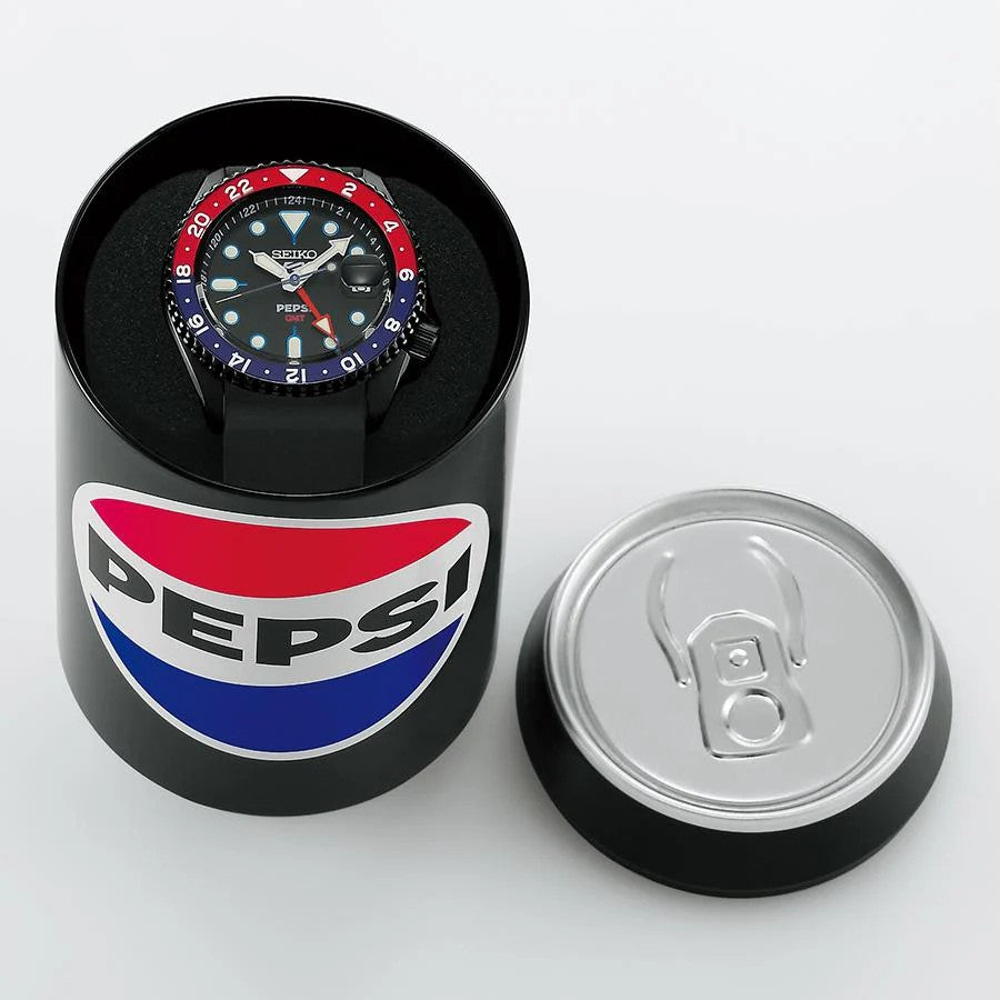 Seiko (ไซโก) 5 Sports Pepsi Limited Edition รุ่น SSK047K ระบบอัตโนมัติ ขนาดตัวเรือน 42.5 มม.