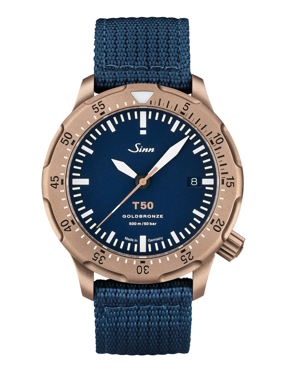 [Pre-Order] Sinn (ซินน์) นาฬิกาดำน้ำ รุ่น T50 Goldbronze B สายไนลอน ขนาดตัวเรือน 41 มม. (1052.062) Limited Edition