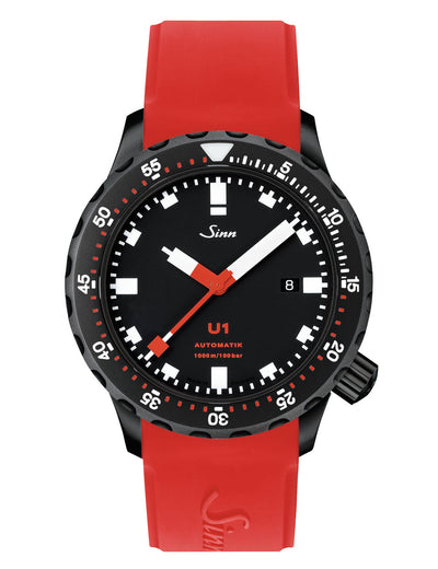 Sinn (ซินน์) นาฬิกาดำน้ำ U1 S สายซิลิโคน ขนาดตัวเรือน 44 มม. (U1 S)