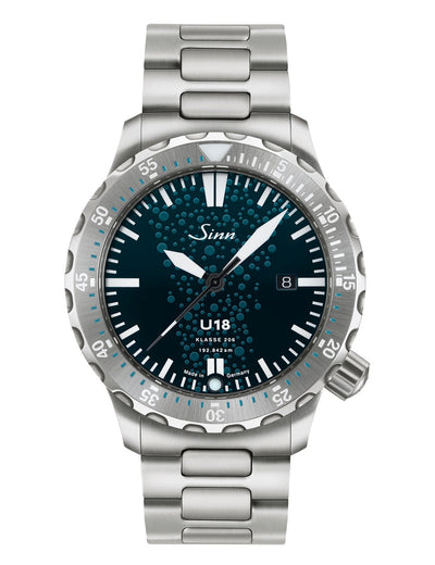[Pre-Order] Sinn (ซินน์) นาฬิกาดำน้ำ รุ่น U18 สายสเตนเลสสตีล ขนาดตัวเรือน 44 มม. (1028.010) Limited Edition