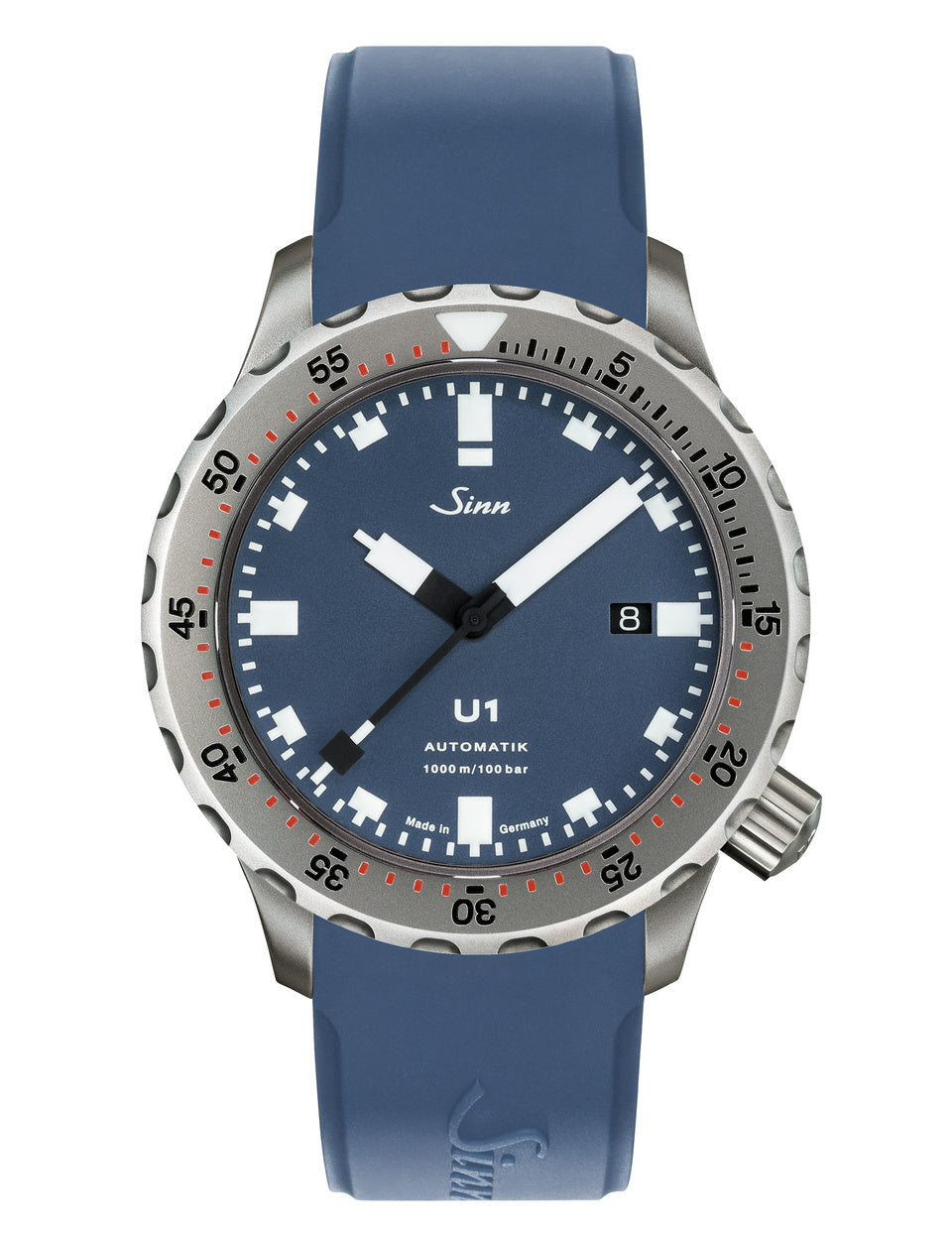 Sinn (ซินน์) นาฬิกาดำน้ำ U1 B สายซิลิโคน ขนาดตัวเรือน 44 มม. (U1 B)