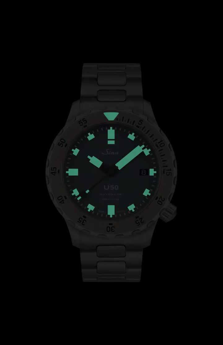 [Pre-Order] Sinn (ซินน์) นาฬิกาดำน้ำ U50 B Tegimented สายสเตนเลสสตีล ขนาดตัวเรือน 41 มม. (U50 B Tegimented)