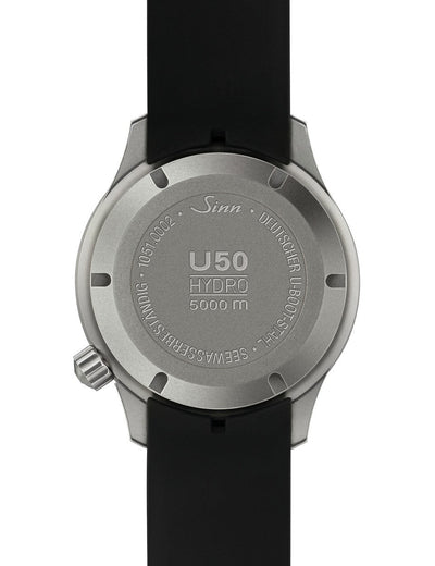 [Pre-Order] Sinn (ซินน์) นาฬิกาดำน้ำ U50 HYDRO สายสแตนเลสสตีล/หนัง/ซิลิโคน ขนาดตัวเรือน 41 มม. (U50 HYDRO)
