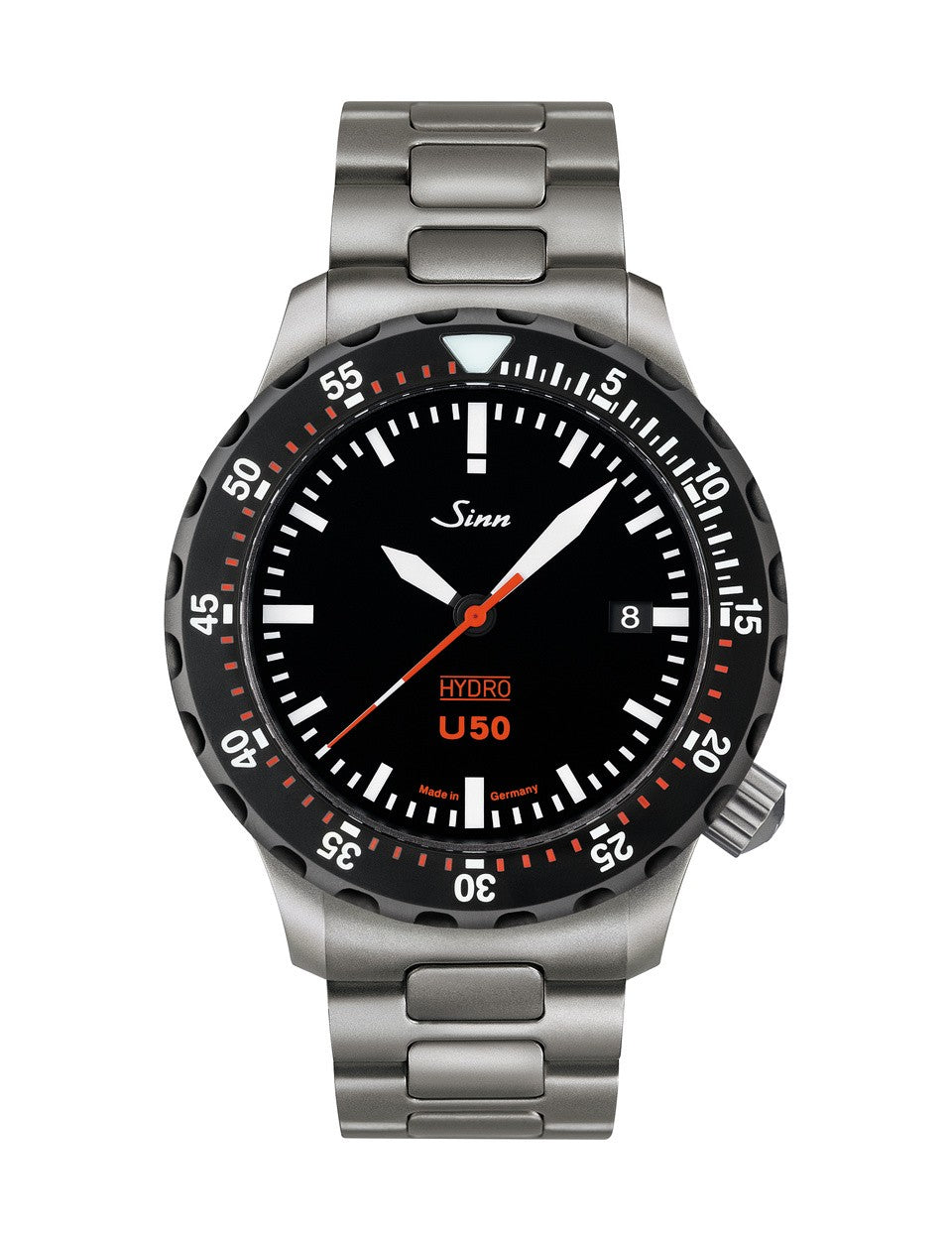 [Pre-Order] Sinn (ซินน์) นาฬิกาดำน้ำ U50 HYDRO SDR สายสแตนเลสสตีล/หนัง/ซิลิโคน ขนาดตัวเรือน 41 มม. (U50 HYDRO SDR)