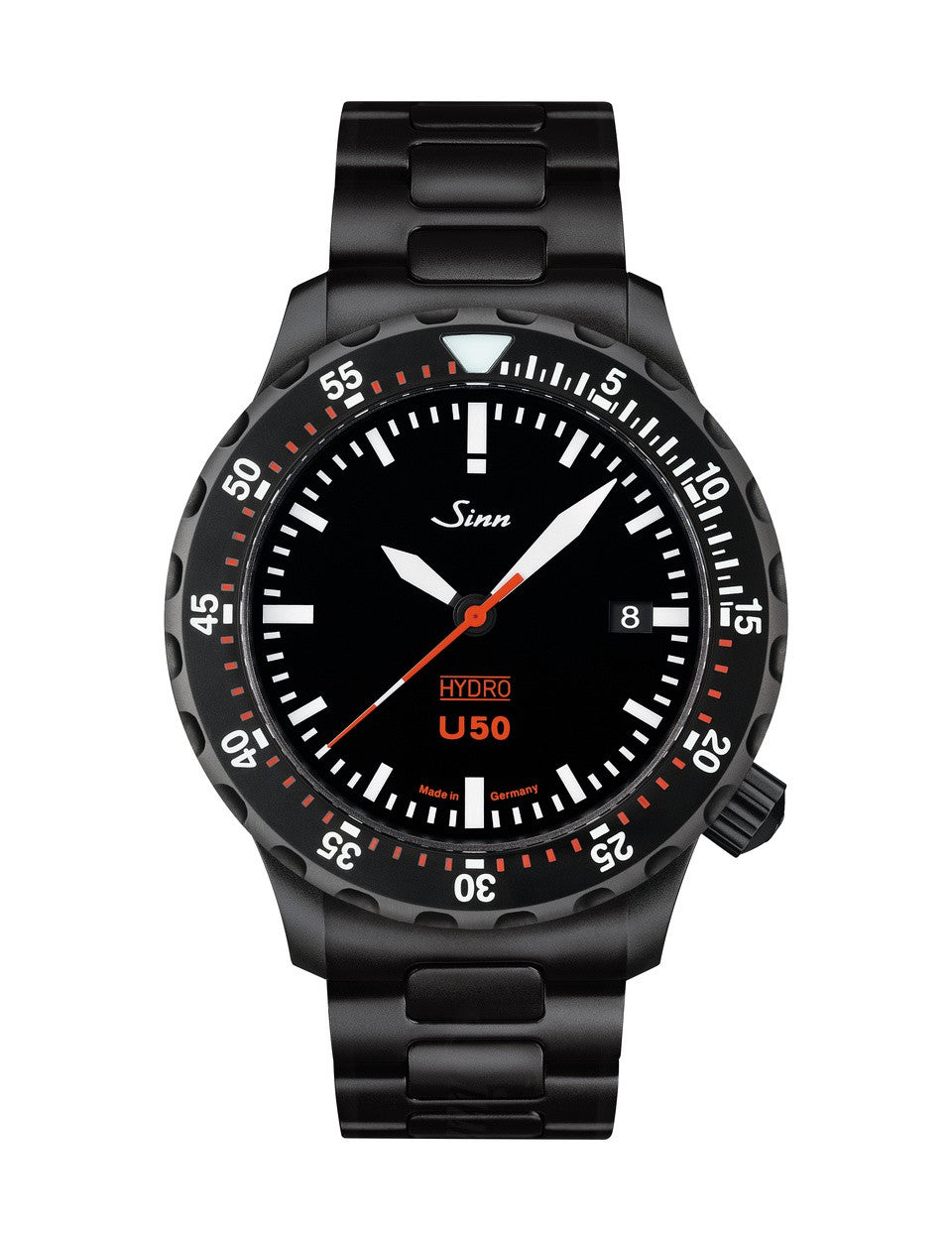 [Pre-Order] Sinn (ซินน์) นาฬิกาดำน้ำ U50 HYDRO S สายสแตนเลสสตีล/หนัง/ซิลิโคน ขนาดตัวเรือน 41 มม. (U50 HYDRO S)
