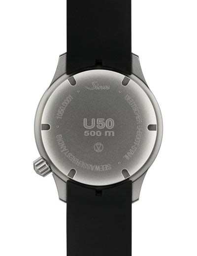 Sinn (ซินน์) นาฬิกาดำน้ำ U50 SDR TEGIMENT สายซิลิโคน ขนาดตัวเรือน 41 มม. (U50 SDR TEGIMENT)