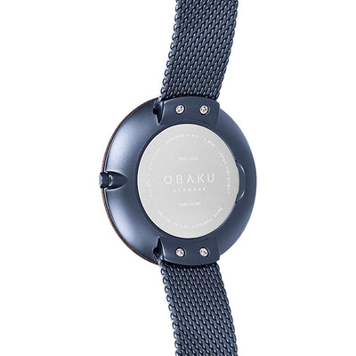 Obaku (โอบากุ) นาฬิกาผู้หญิง Trae Lille ระบบควอตซ์ สายถักสแตนเลสสตีล ขนาดตัวเรือน 32 มม. (V245LXLLML)