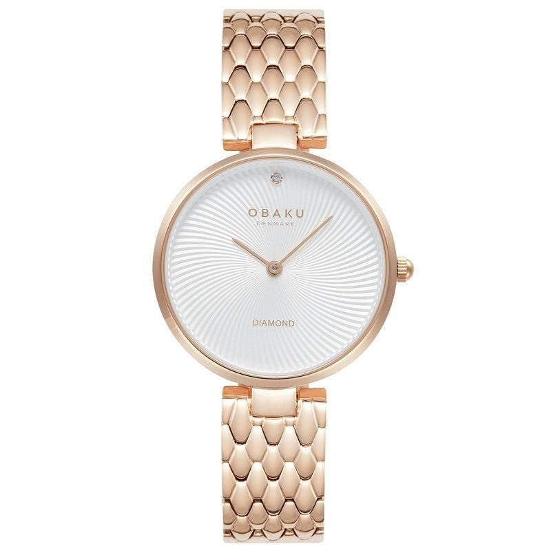 Obaku (โอบากุ) นาฬิกาผู้หญิง Diamant ระบบควอตซ์ สายสแตนเลสสตีล ขนาดตัวเรือน 32 มม. (V256LXVISV)