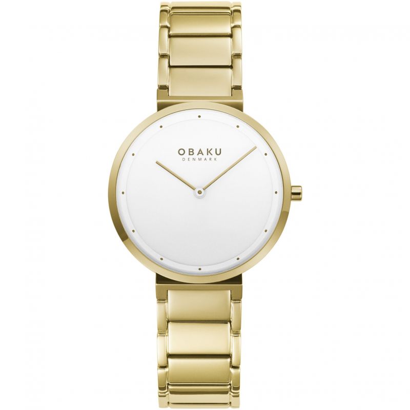 Obaku (โอบากุ) นาฬิกาผู้หญิง Klip Lille ระบบควอตซ์ สายสแตนเลสสตีล ขนาดตัวเรือน 34 มม. (V258LXGISG)