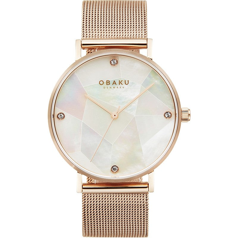 Obaku (โอบากุ) นาฬิกาผู้หญิง รุ่น Mosaik ขนาดตัวเรือน 37 มม. (V268LXVWMV)